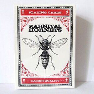 TWO DECKS OF KARNIVAL HORNETS PLAYING CARDS NEW/SEALED (USPCC)